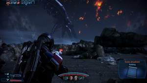 Mass Effect 3 : Die Heimatwelt der Turianer steht in Flammen.