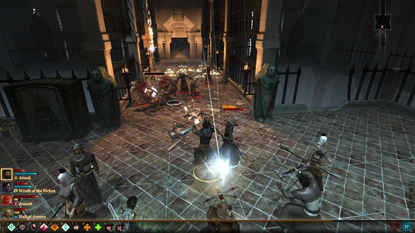 Dragon Age 2 : Auf dem beengten Raum heißt es wieder: Flächenzauber oder Vergleichbares.
